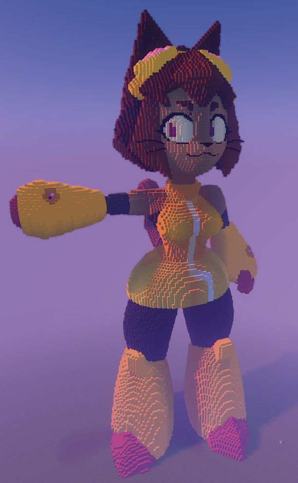 Sildur's shaders, front 3/4 left angle.