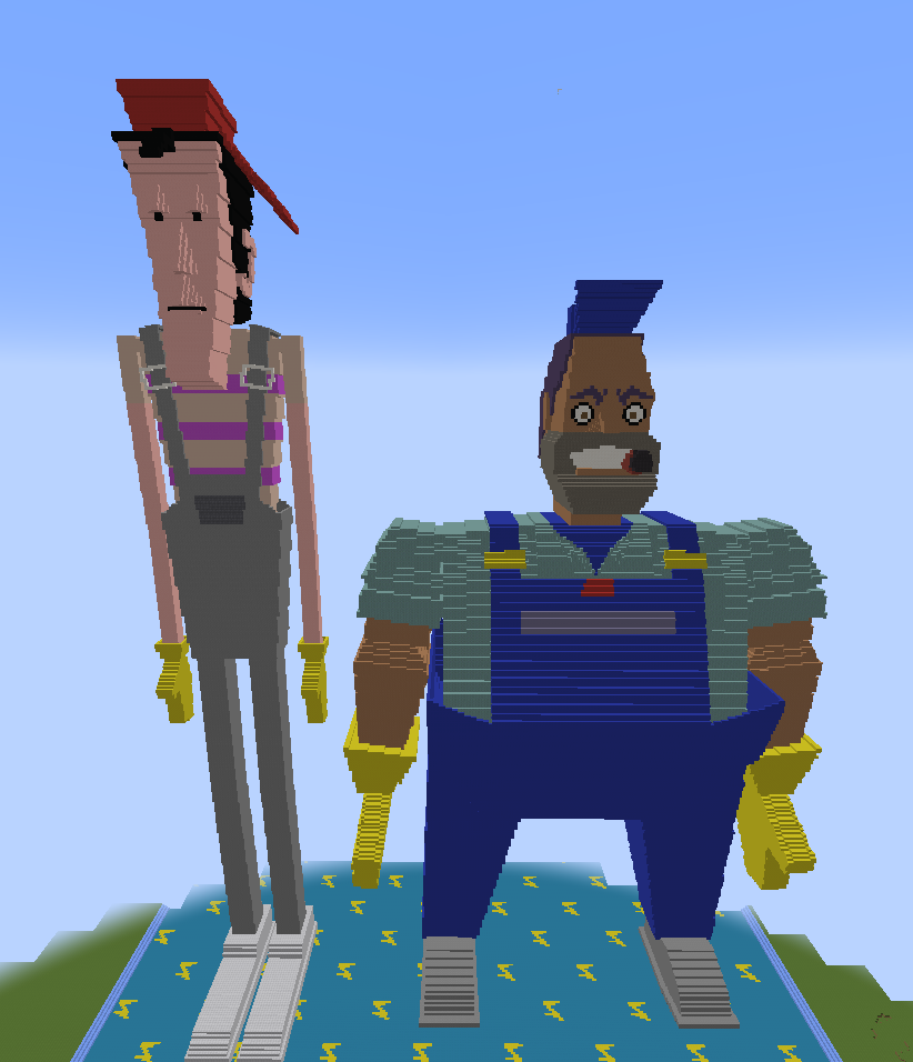 Front view without shaders.