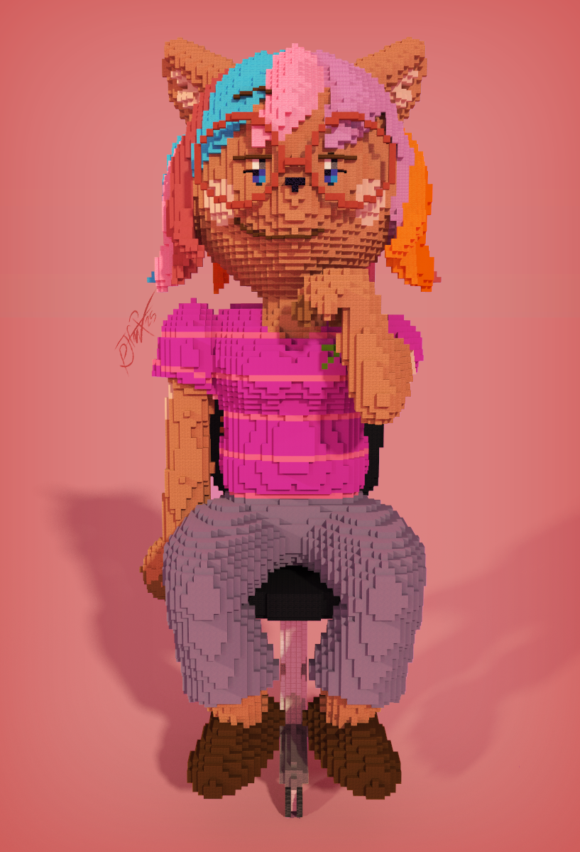 Composited Chunky render, front angle.