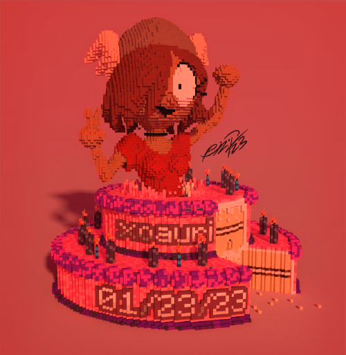 Auri (@revaurii) 2023 Birthday Cake