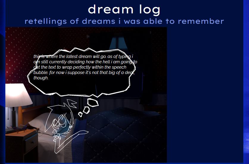 Early development screenshot of the “Featured Dream” graphic, dated November 2, 2024