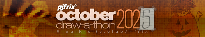 the pjfrix october draw-a-thon 2025