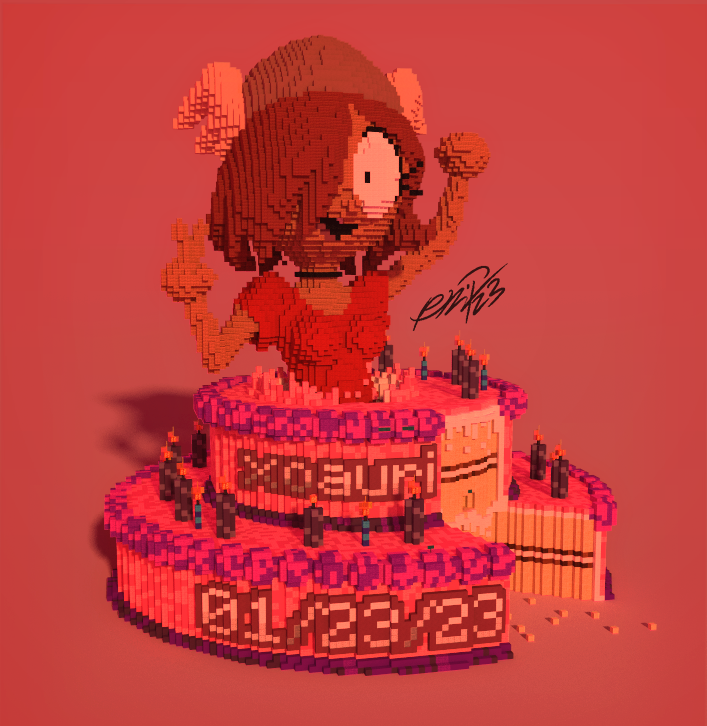 Auri (@xoauri) 2023 Birthday Cake