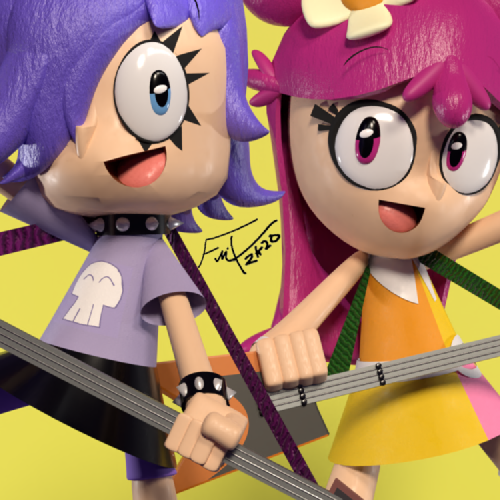 SFMLab • Hi Hi Puffy AmiYumi: Character Models Pack