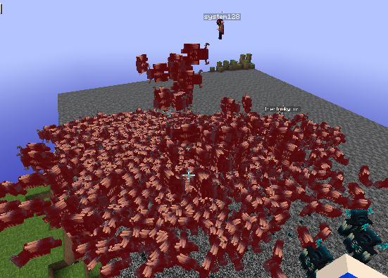 Attempting to kill all 3,709 entities after the second server crash.