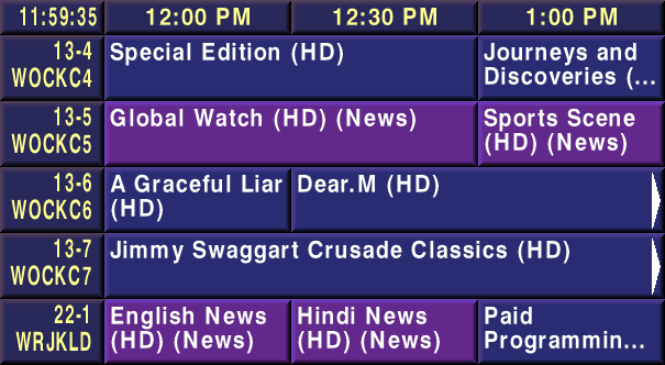 OnCable Grid (OC) object sample