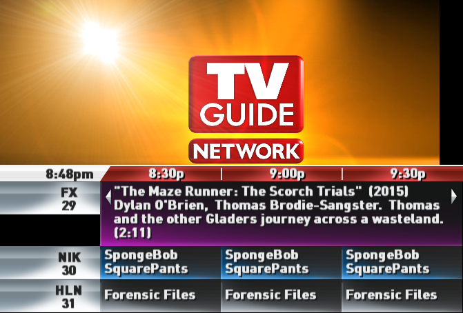 Emulated screenshot of Hollywood with cached listings